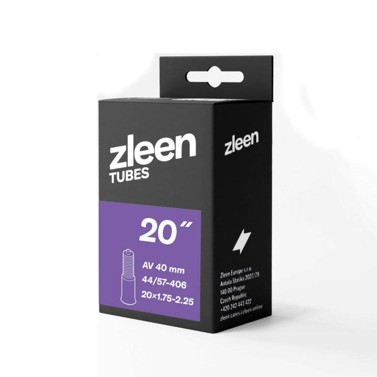 ZLEEN Tube 20x1.75-2.25 AV40- web Вътрешна гума ZLEEN 20 x 1.75–2.25 / 44/57–406 AV40 - Image 1